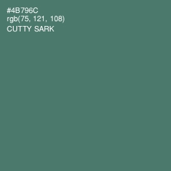 #4B796C - Cutty Sark Color Image