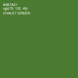 #4B7A31 - Chalet Green Color Image