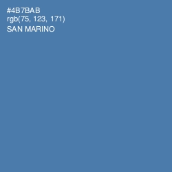 #4B7BAB - San Marino Color Image