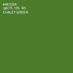 #4B7D2A - Chalet Green Color Image