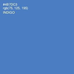 #4B7DC3 - Indigo Color Image