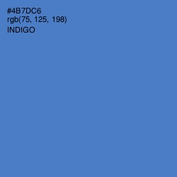 #4B7DC6 - Indigo Color Image