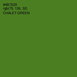 #4B7E20 - Chalet Green Color Image