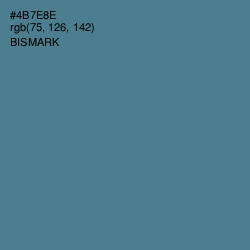 #4B7E8E - Bismark Color Image