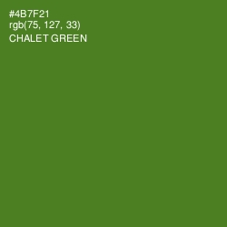 #4B7F21 - Chalet Green Color Image