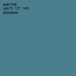 #4B7F8E - Bismark Color Image