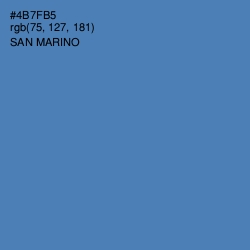 #4B7FB5 - San Marino Color Image