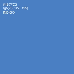 #4B7FC3 - Indigo Color Image