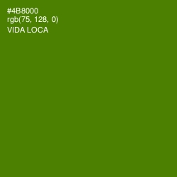 #4B8000 - Vida Loca Color Image