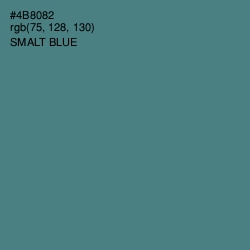 #4B8082 - Smalt Blue Color Image