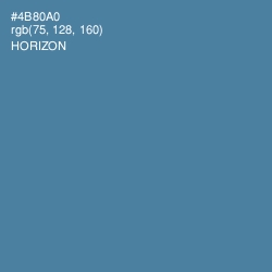 #4B80A0 - Horizon Color Image