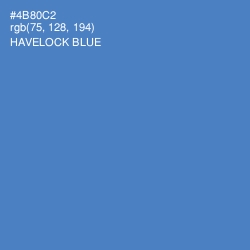 #4B80C2 - Havelock Blue Color Image