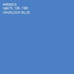 #4B80C6 - Havelock Blue Color Image