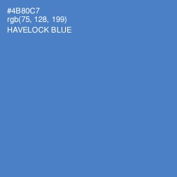 #4B80C7 - Havelock Blue Color Image
