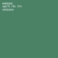 #4B8265 - Viridian Color Image