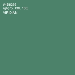 #4B8269 - Viridian Color Image