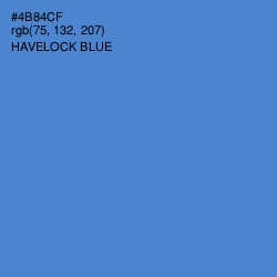 #4B84CF - Havelock Blue Color Image