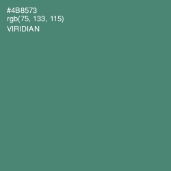 #4B8573 - Viridian Color Image