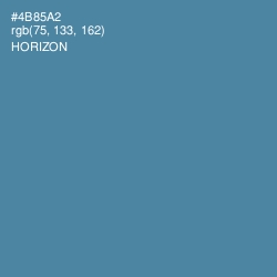 #4B85A2 - Horizon Color Image