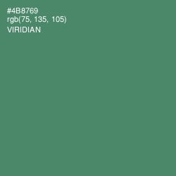 #4B8769 - Viridian Color Image