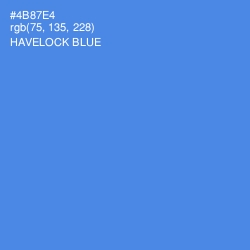 #4B87E4 - Havelock Blue Color Image