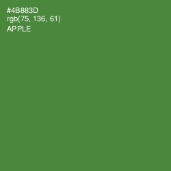 #4B883D - Apple Color Image