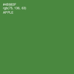 #4B883F - Apple Color Image