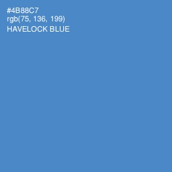 #4B88C7 - Havelock Blue Color Image