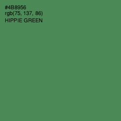 #4B8956 - Hippie Green Color Image