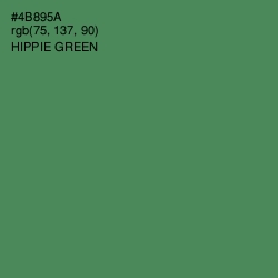 #4B895A - Hippie Green Color Image