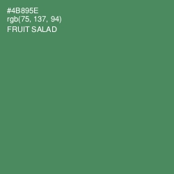 #4B895E - Fruit Salad Color Image