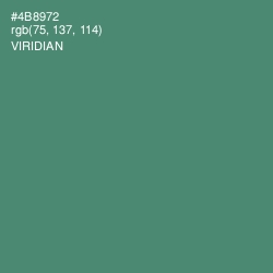#4B8972 - Viridian Color Image