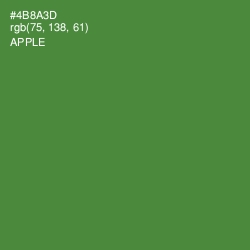 #4B8A3D - Apple Color Image