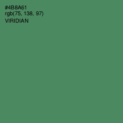 #4B8A61 - Viridian Color Image