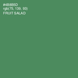 #4B8B5D - Fruit Salad Color Image