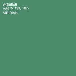 #4B8B6B - Viridian Color Image
