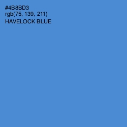 #4B8BD3 - Havelock Blue Color Image