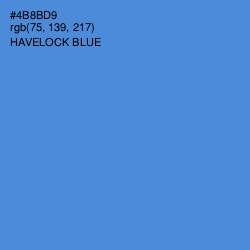 #4B8BD9 - Havelock Blue Color Image