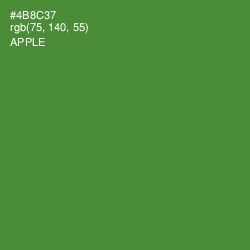 #4B8C37 - Apple Color Image