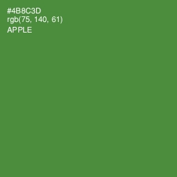 #4B8C3D - Apple Color Image