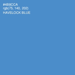 #4B8CCA - Havelock Blue Color Image