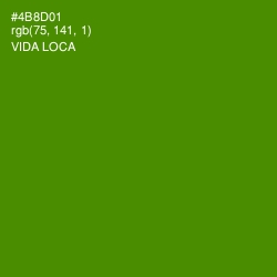 #4B8D01 - Vida Loca Color Image