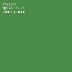 #4B8D47 - Hippie Green Color Image