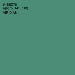 #4B8D76 - Viridian Color Image