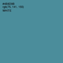 #4B8D9B - Smalt Blue Color Image