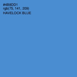 #4B8DD1 - Havelock Blue Color Image