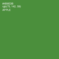 #4B8E3B - Apple Color Image