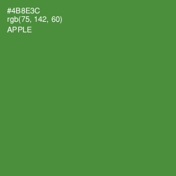 #4B8E3C - Apple Color Image