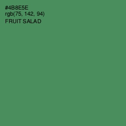 #4B8E5E - Fruit Salad Color Image