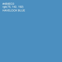 #4B8EC0 - Havelock Blue Color Image